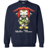 Sweatshirts Navy / Small HELLO MEOW Crewneck Sweatshirt