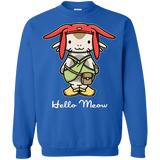 Sweatshirts Royal / Small HELLO MEOW Crewneck Sweatshirt