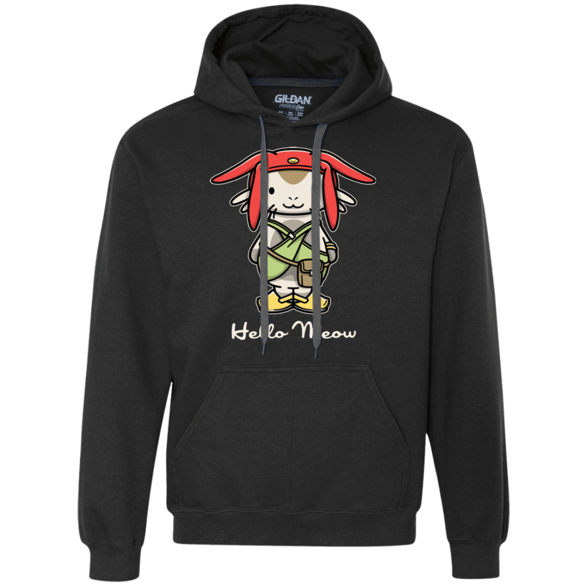 Sweatshirts Black / Small HELLO MEOW Premium Fleece Hoodie