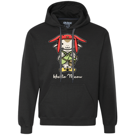 Sweatshirts Black / Small HELLO MEOW Premium Fleece Hoodie