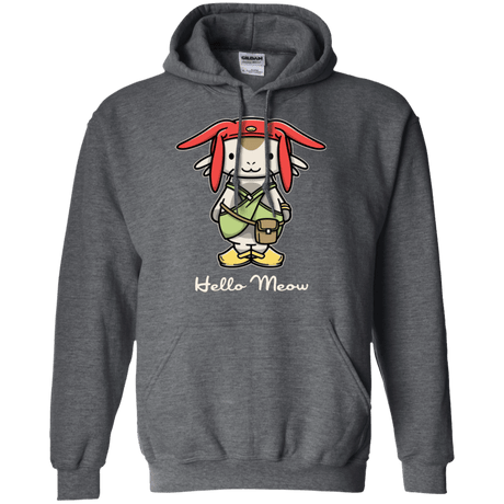 Sweatshirts Dark Heather / Small HELLO MEOW Pullover Hoodie