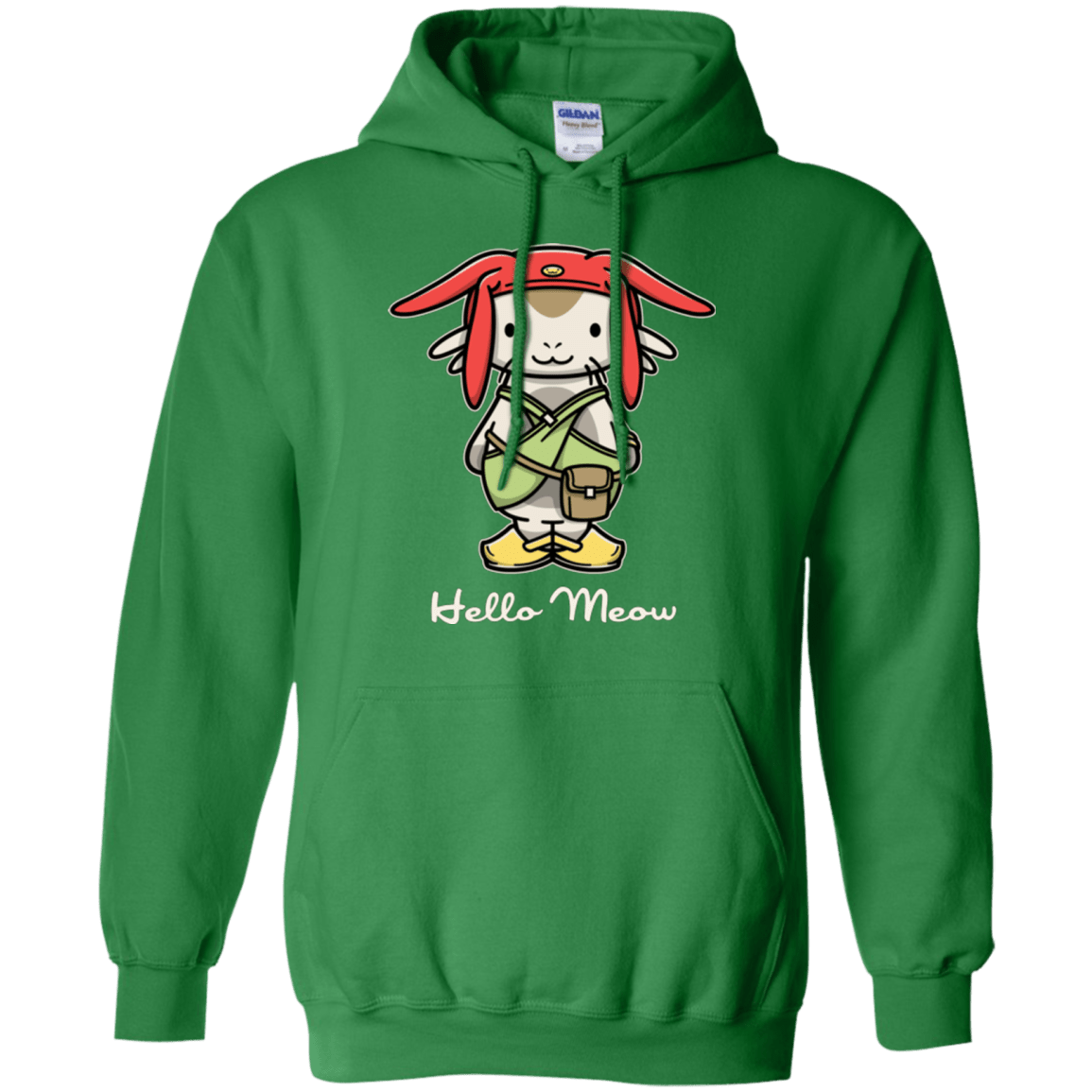 Sweatshirts Irish Green / Small HELLO MEOW Pullover Hoodie
