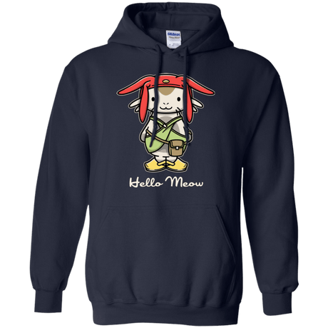 Sweatshirts Navy / Small HELLO MEOW Pullover Hoodie