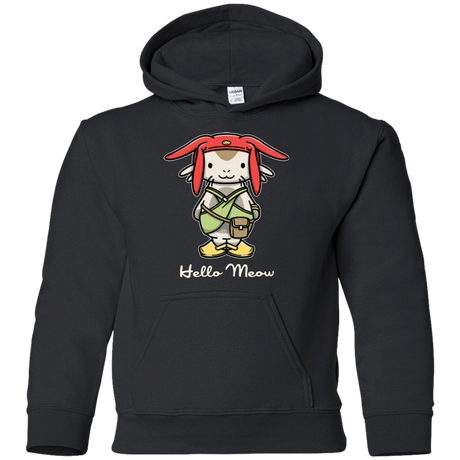 Sweatshirts Black / YS HELLO MEOW Youth Hoodie