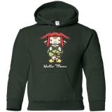 Sweatshirts Forest Green / YS HELLO MEOW Youth Hoodie