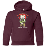 Sweatshirts Maroon / YS HELLO MEOW Youth Hoodie