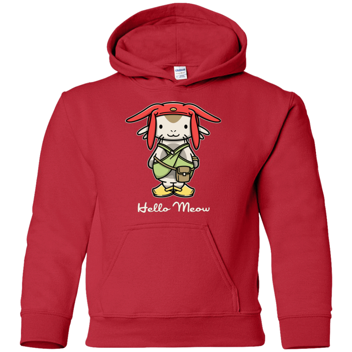 Sweatshirts Red / YS HELLO MEOW Youth Hoodie