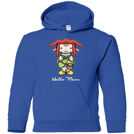Sweatshirts Royal / YS HELLO MEOW Youth Hoodie