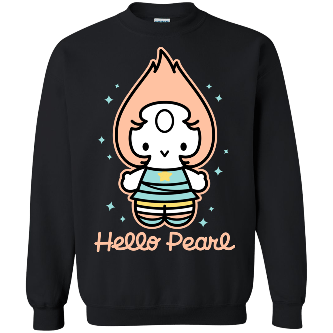 Sweatshirts Black / S Hello Pearl Crewneck Sweatshirt