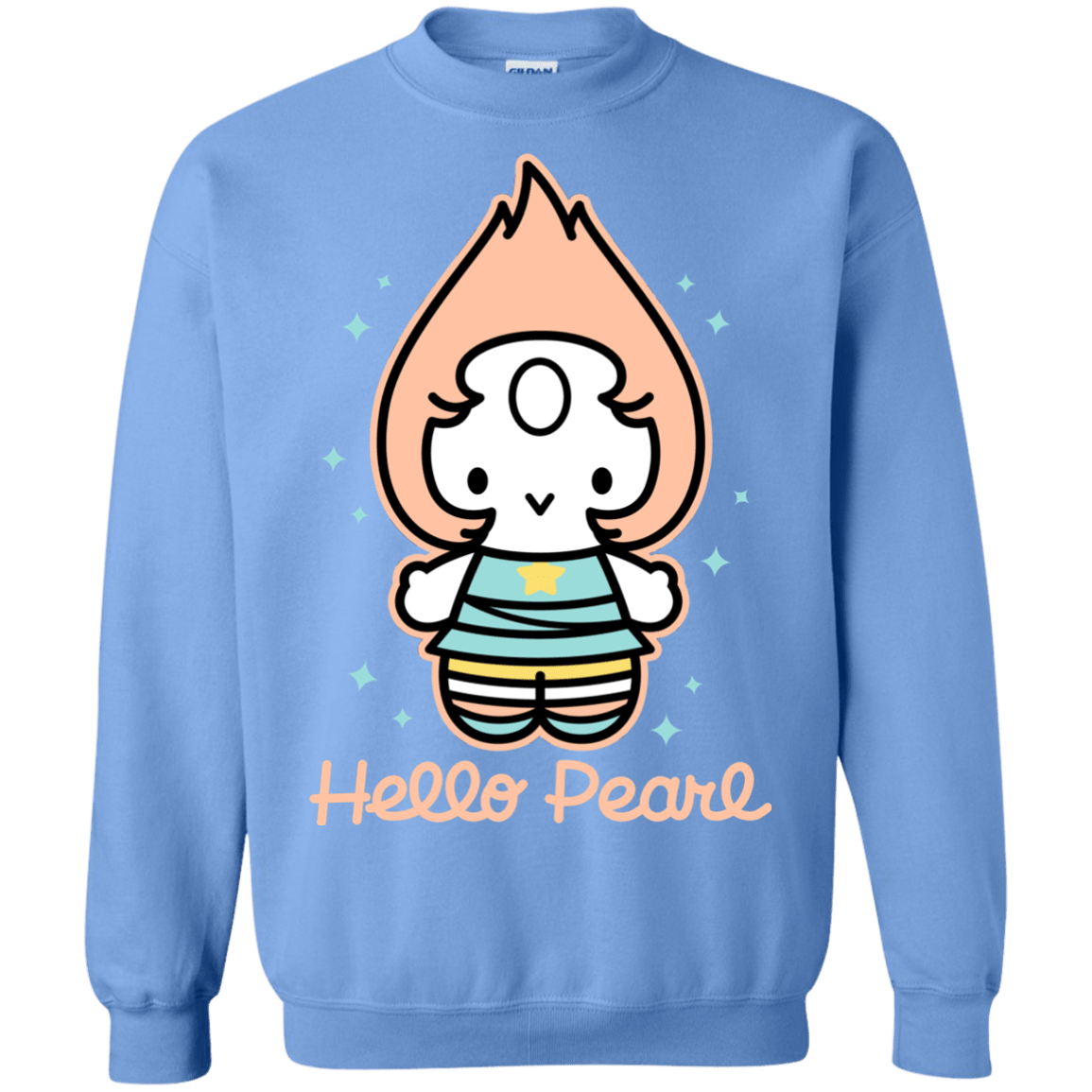 Sweatshirts Carolina Blue / S Hello Pearl Crewneck Sweatshirt