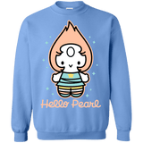 Sweatshirts Carolina Blue / S Hello Pearl Crewneck Sweatshirt