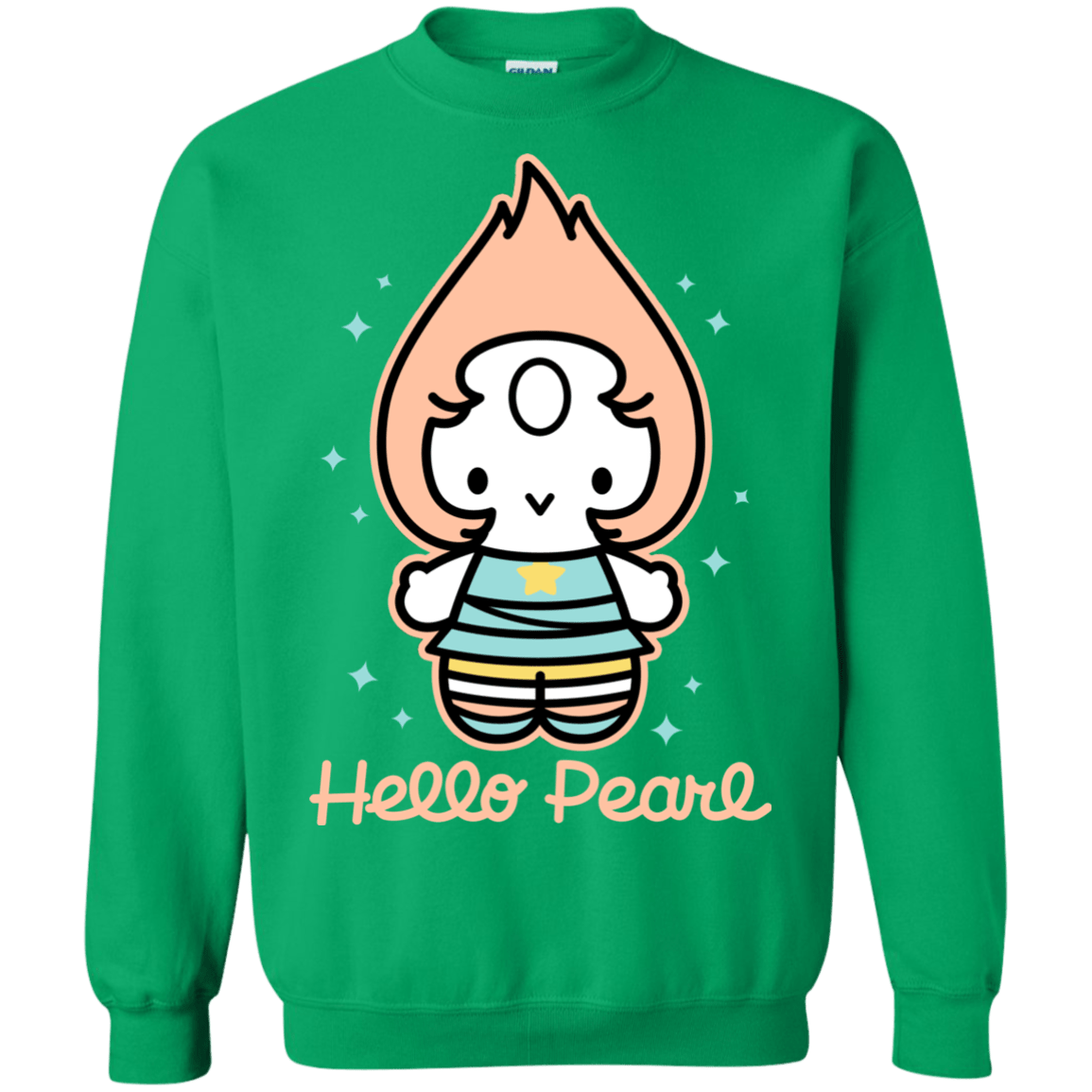 Sweatshirts Irish Green / S Hello Pearl Crewneck Sweatshirt