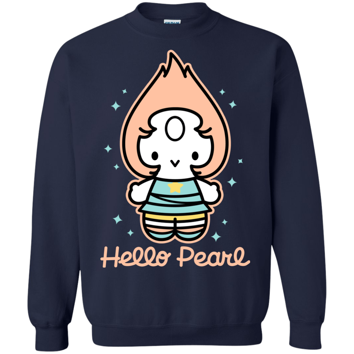 Sweatshirts Navy / S Hello Pearl Crewneck Sweatshirt
