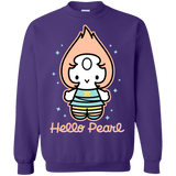 Sweatshirts Purple / S Hello Pearl Crewneck Sweatshirt