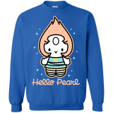 Sweatshirts Royal / S Hello Pearl Crewneck Sweatshirt