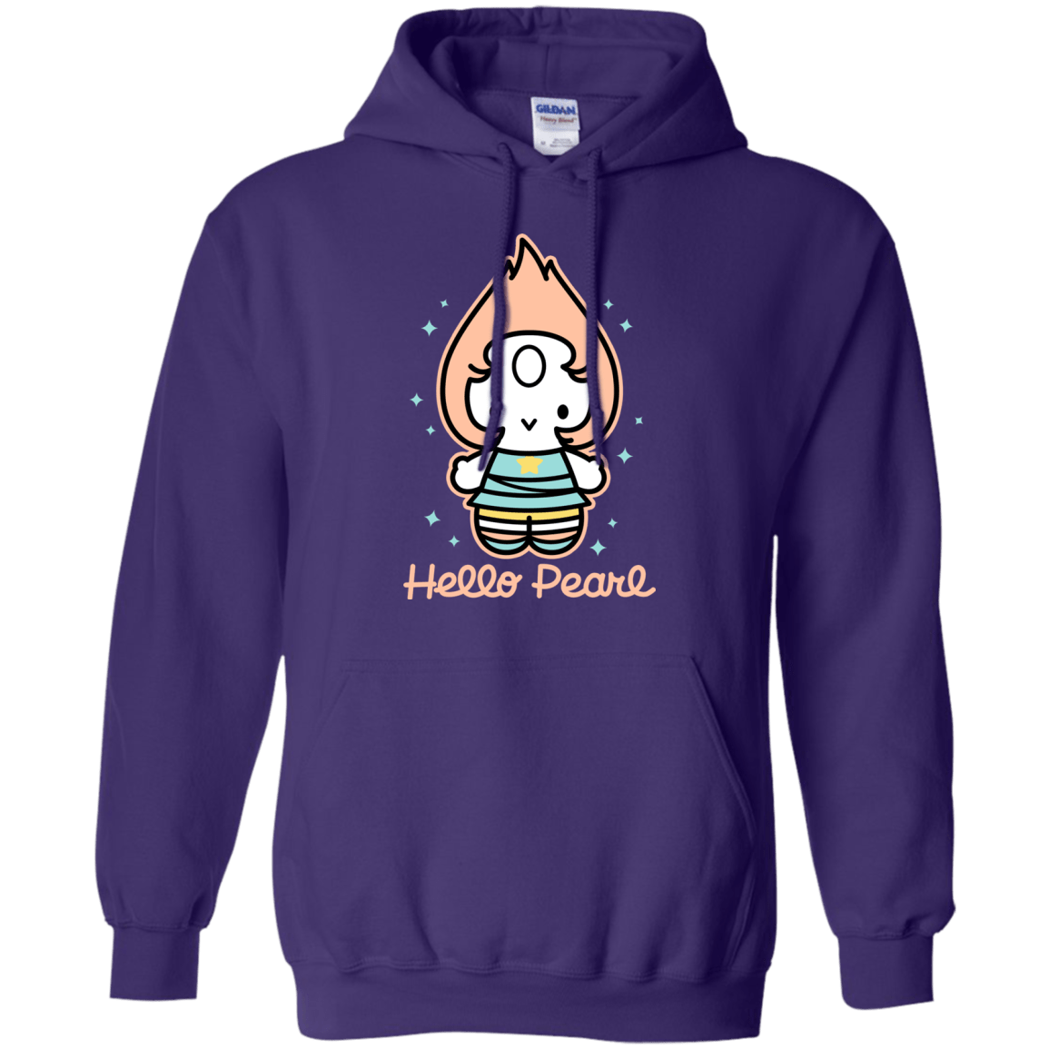 Sweatshirts Purple / S Hello Pearl Pullover Hoodie