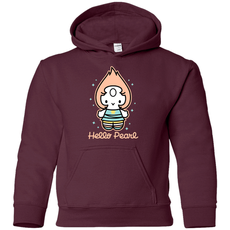 Sweatshirts Maroon / YS Hello Pearl Youth Hoodie