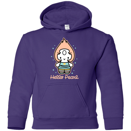 Sweatshirts Purple / YS Hello Pearl Youth Hoodie