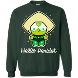 Sweatshirts Forest Green / S Hello Peridot Crewneck Sweatshirt