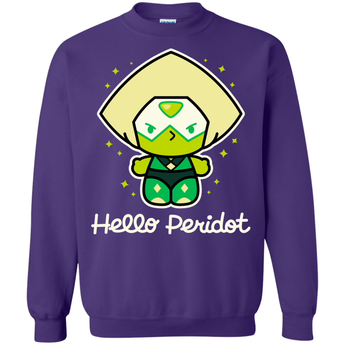 Sweatshirts Purple / S Hello Peridot Crewneck Sweatshirt