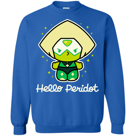 Sweatshirts Royal / S Hello Peridot Crewneck Sweatshirt