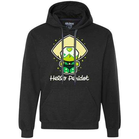 Sweatshirts Black / S Hello Peridot Premium Fleece Hoodie