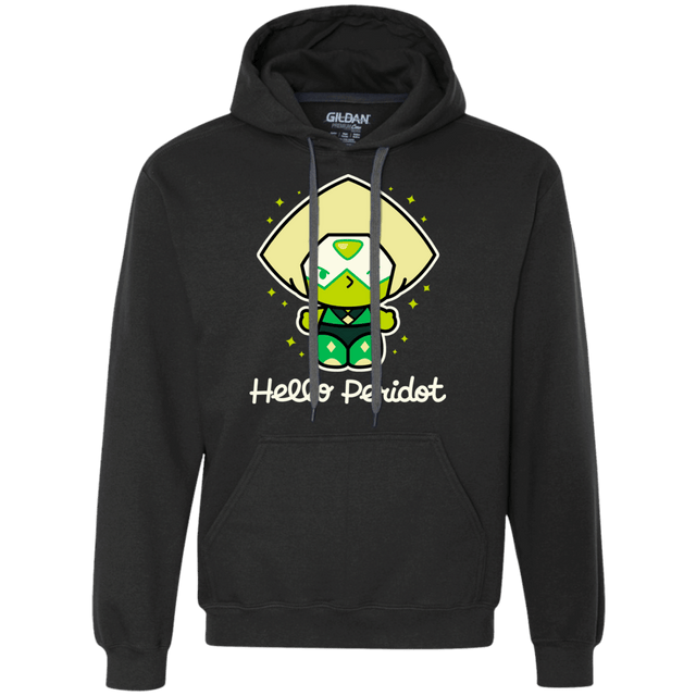 Sweatshirts Black / S Hello Peridot Premium Fleece Hoodie