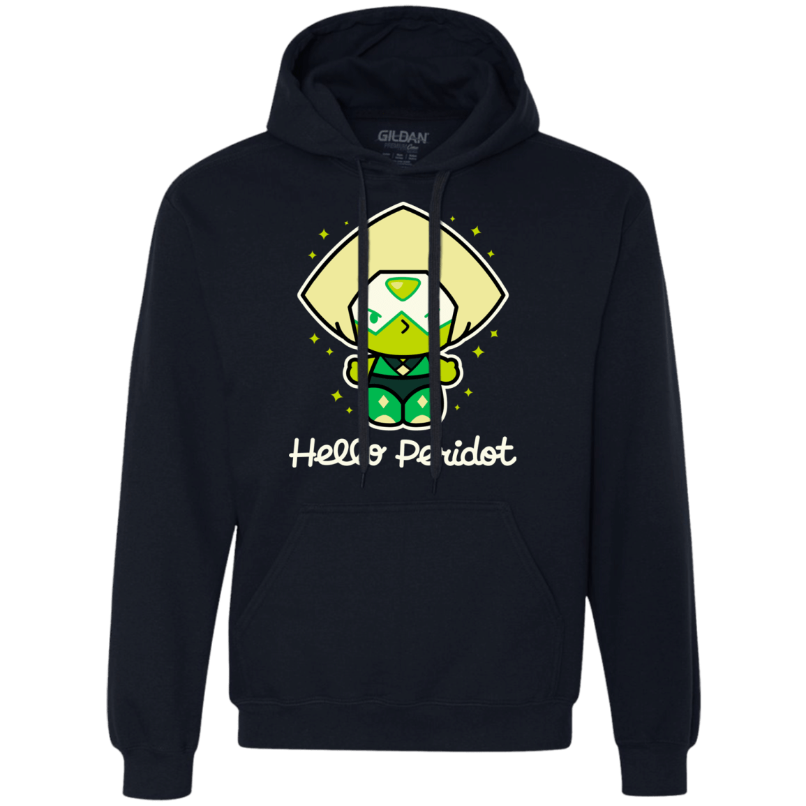 Sweatshirts Navy / S Hello Peridot Premium Fleece Hoodie