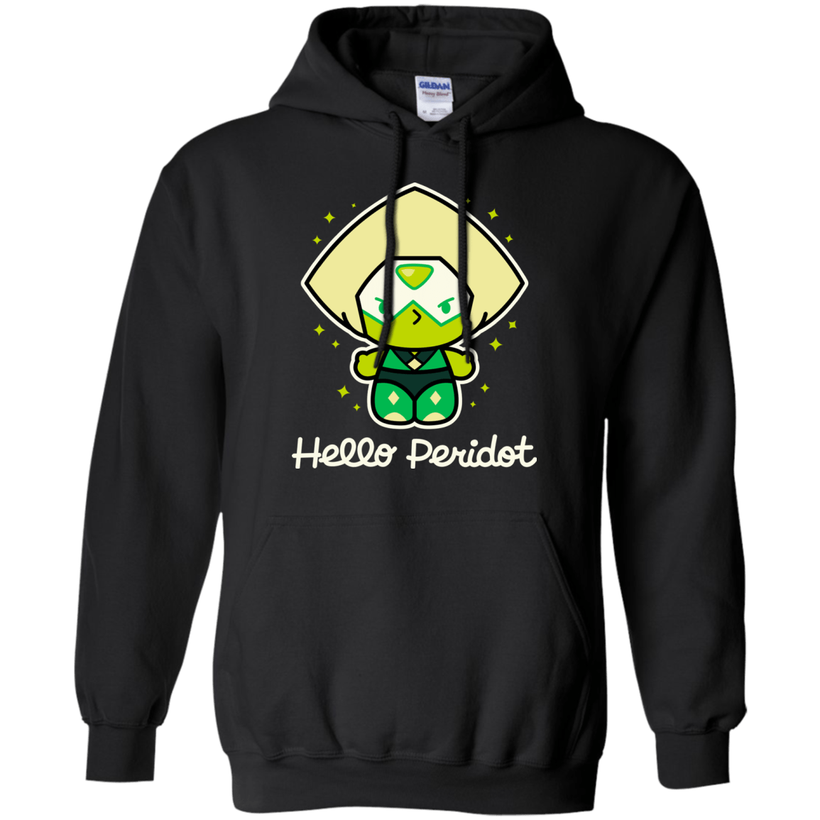 Sweatshirts Black / S Hello Peridot Pullover Hoodie