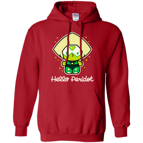 Sweatshirts Red / S Hello Peridot Pullover Hoodie