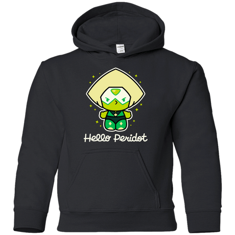 Sweatshirts Black / YS Hello Peridot Youth Hoodie