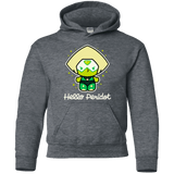 Sweatshirts Dark Heather / YS Hello Peridot Youth Hoodie