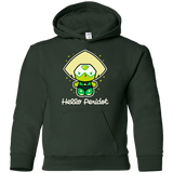 Sweatshirts Forest Green / YS Hello Peridot Youth Hoodie
