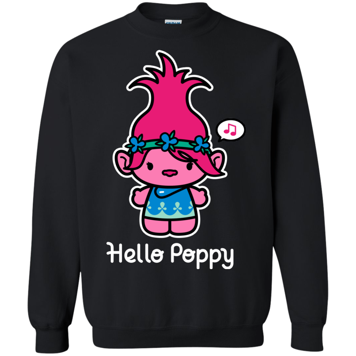 Sweatshirts Black / S Hello Poppy Crewneck Sweatshirt