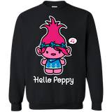 Sweatshirts Black / S Hello Poppy Crewneck Sweatshirt