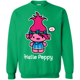 Sweatshirts Irish Green / S Hello Poppy Crewneck Sweatshirt