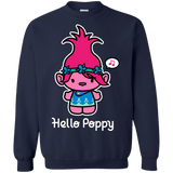 Sweatshirts Navy / S Hello Poppy Crewneck Sweatshirt