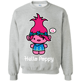 Sweatshirts Sport Grey / S Hello Poppy Crewneck Sweatshirt