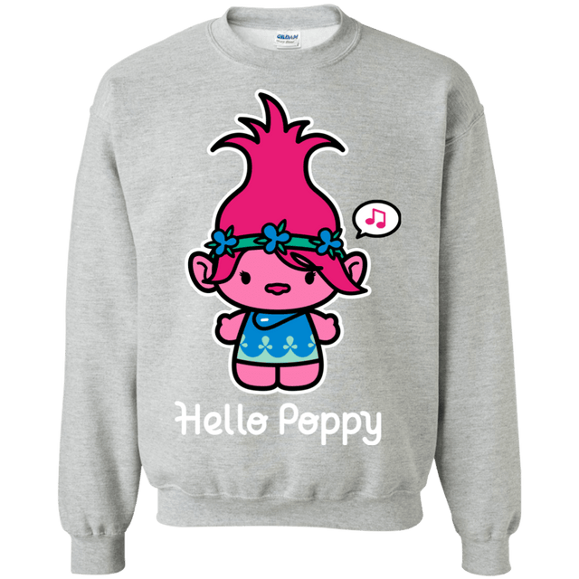 Sweatshirts Sport Grey / S Hello Poppy Crewneck Sweatshirt