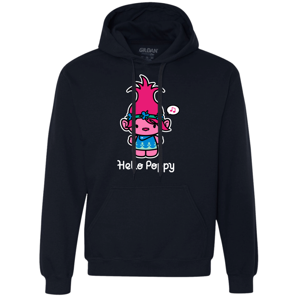 Sweatshirts Navy / S Hello Poppy Premium Fleece Hoodie