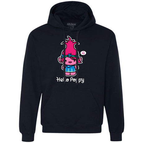 Sweatshirts Navy / S Hello Poppy Premium Fleece Hoodie