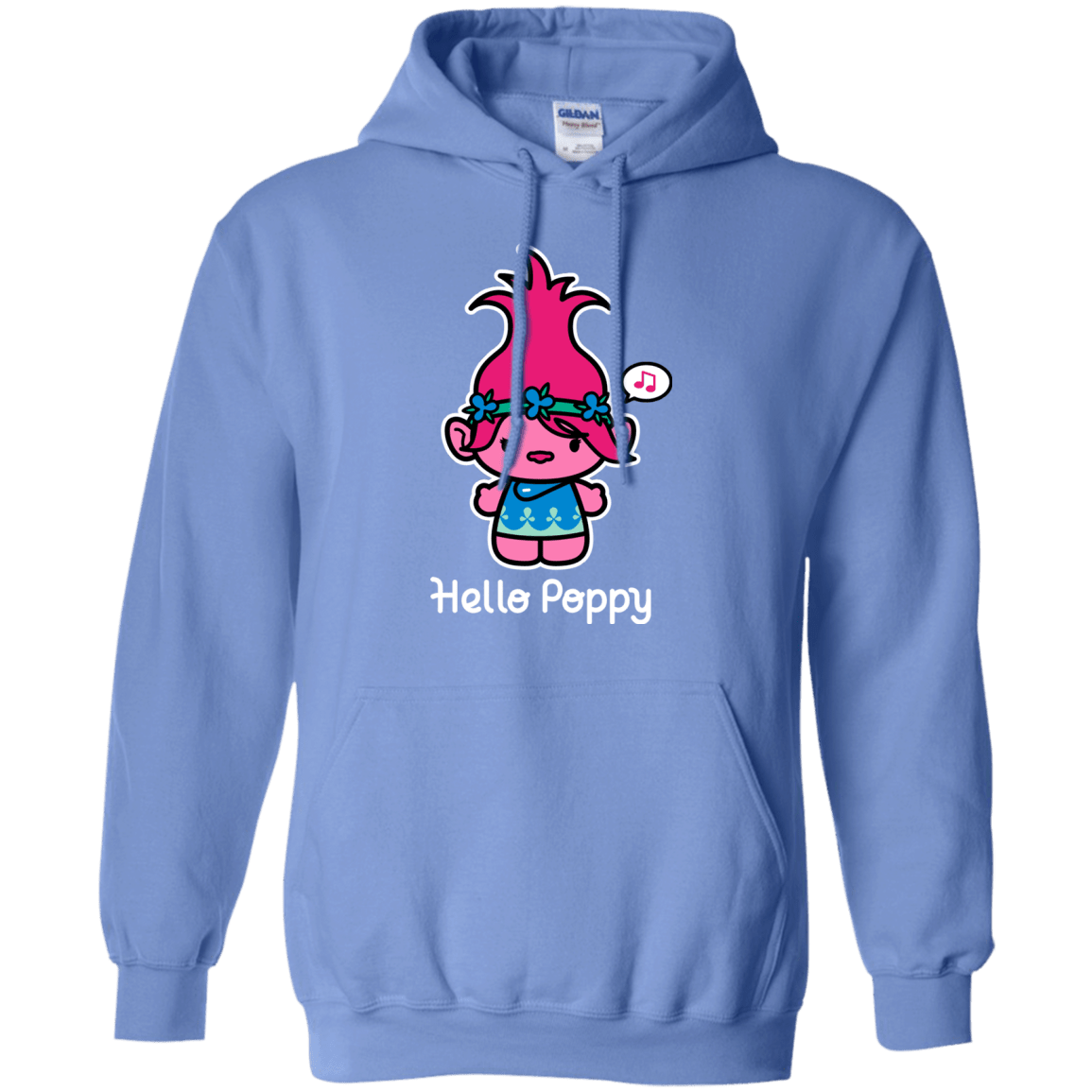 Sweatshirts Carolina Blue / S Hello Poppy Pullover Hoodie