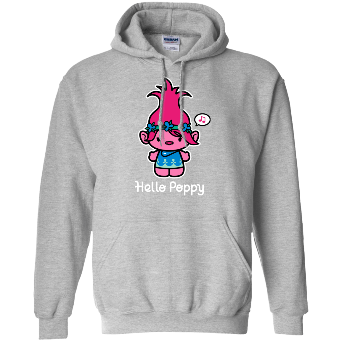 Sweatshirts Sport Grey / S Hello Poppy Pullover Hoodie