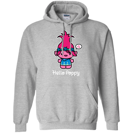 Sweatshirts Sport Grey / S Hello Poppy Pullover Hoodie