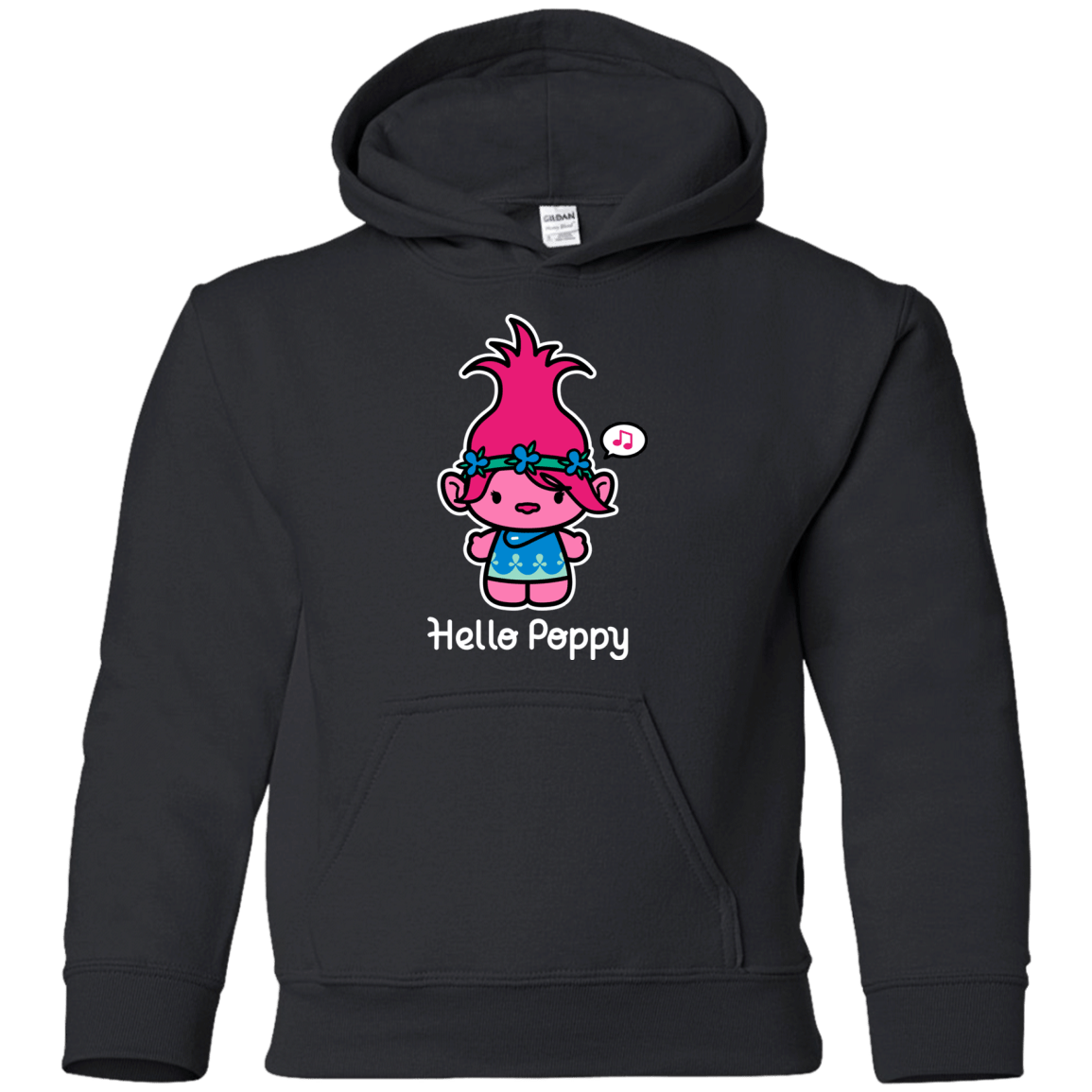 Sweatshirts Black / YS Hello Poppy Youth Hoodie