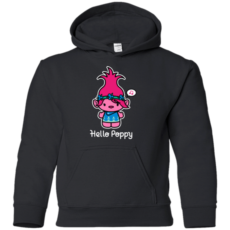 Sweatshirts Black / YS Hello Poppy Youth Hoodie