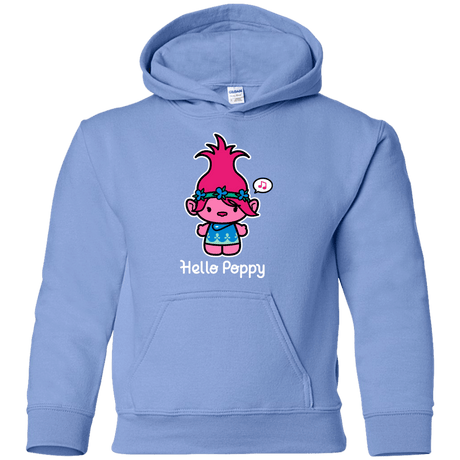 Sweatshirts Carolina Blue / YS Hello Poppy Youth Hoodie