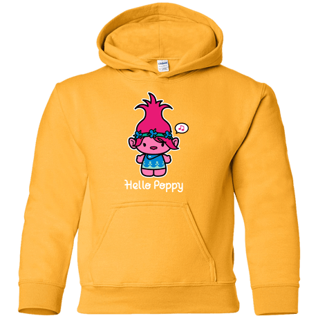 Sweatshirts Gold / YS Hello Poppy Youth Hoodie