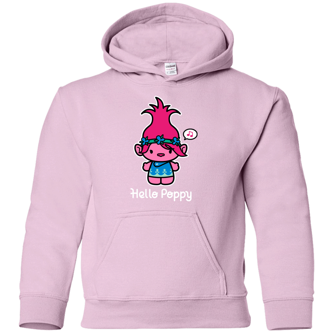 Sweatshirts Light Pink / YS Hello Poppy Youth Hoodie