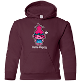Sweatshirts Maroon / YS Hello Poppy Youth Hoodie